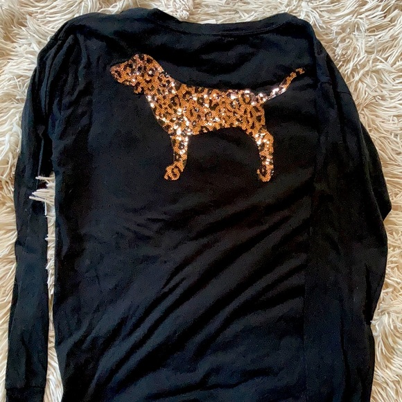 Tops - PINK bling long sleeve
